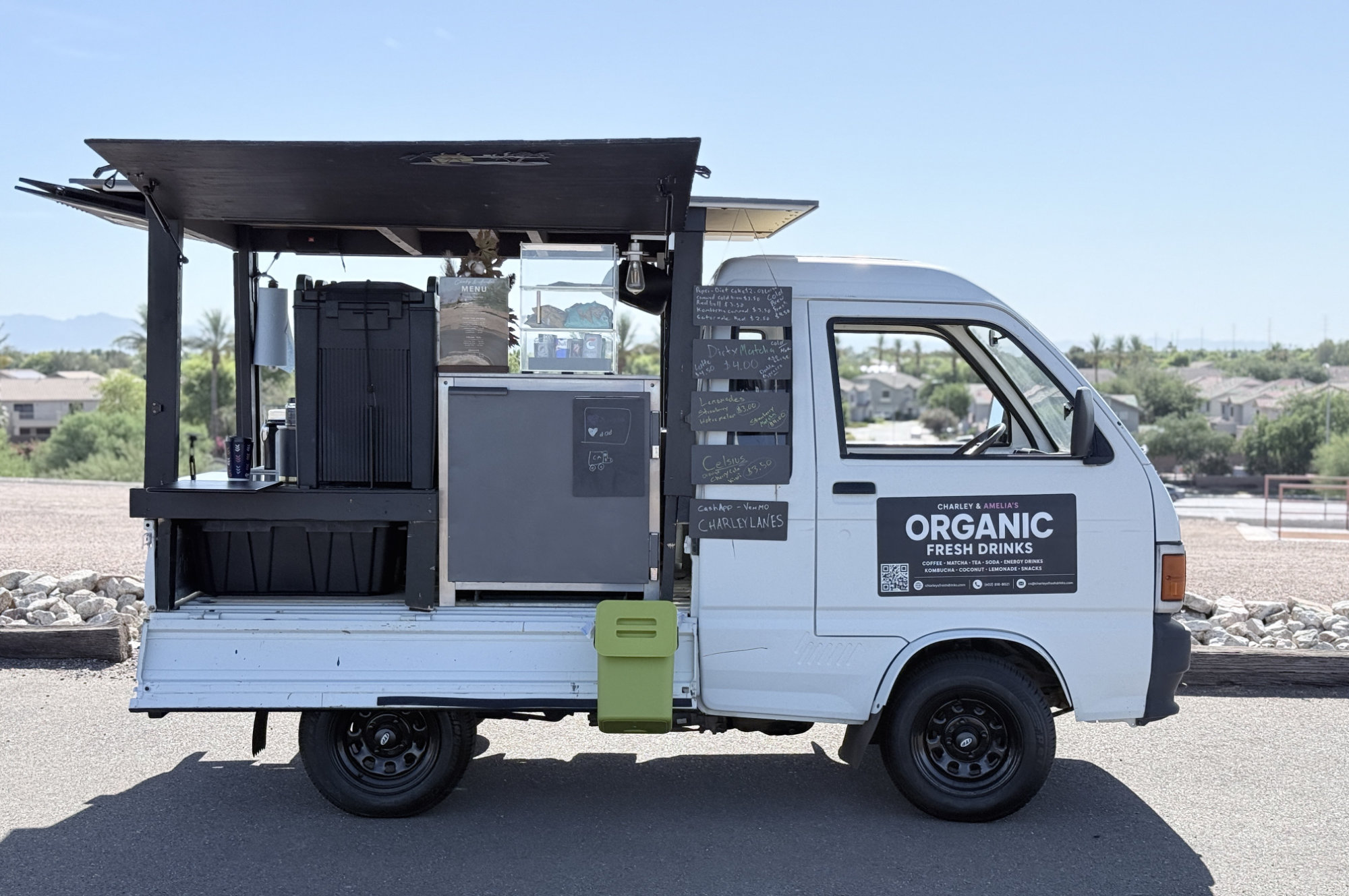 organic drinks truck